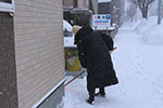 札幌の冬、朝仕事