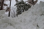 札幌の冬、除雪山
